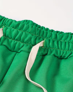 Men's Light Green Two-Piece Hoodie Sweatpants Set Casual Winter Wear Breathable Polyester/Cotton French Terry Knitted Fabric - Product Image 6
