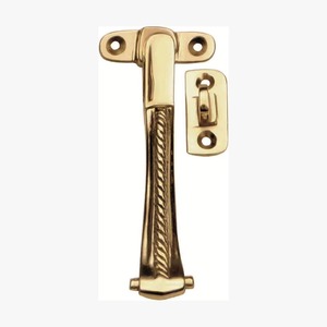 Most Selling Brass Door <b>Latch</b> With Rope Design Traditional Style Screw Installation Durable For Home Security From India - Product Image 1