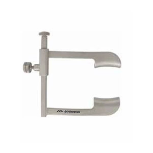Spéculum ophtalmique chirurgical en acier inoxydable de haute qualité, à vis de blocage, manuel, grande taille, lame de 15 mm, 4,5 cm de longueur totale - Product Image 1