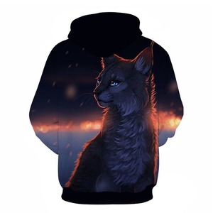 Sudadera con Capucha para Hombre, Diseño de Gato de Cheshire, 100% Algodón, Corte Holgado, Estilo Casual Otoñal, Antiarrugas, Estampado Puff - Product Image 6