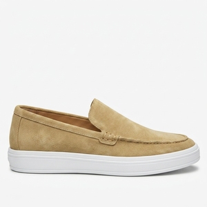 Mocasines Dlords Beige de Gamuza, Punta Redonda, Entresuela de EVA, Forro de Malla, Suela de Goma Antideslizante, Cómodos para Todas las Temporadas, Antiolor - Product Image 2