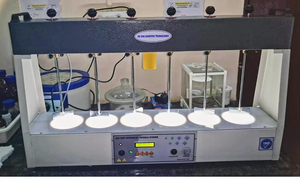 Flocculator <b>Jar</b> Test Apparatus 6 <b>Jars</b> for <b>Water</b> Treatment Laboratory with Variable Speed Control Uniform Mixing for Coagulation - Product Image 2