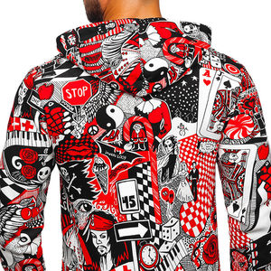 Sweat-shirts et sweats à capuche d'hiver personnalisés sublimés pour hommes - Haute qualité, imperméables, respirants, 100 % polyester, poids lourd - Product Image 2