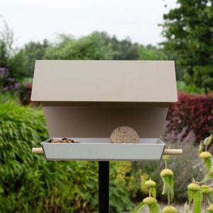 Casa para pájaros colgante de metal para jardín, comedero decorativo de hierro, jaula para pájaros, casa para pájaros de exterior, casa para pájaros colgante de metal. - Product Image 6