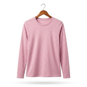Solid Women Casual Long Sleeve T Shirt Premium Soft Cotton Fabric Lightweight Regular Fit Fashion Daily <b>Top</b> - Product Image 5