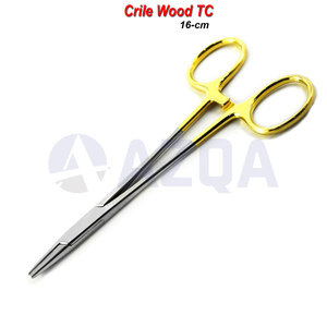 Stainless Steel Crile Wood TC Needle <b>Holder</b> Locking Hemostatic Forceps Dental Surgical Instrument CE Certified - Product Image 4
