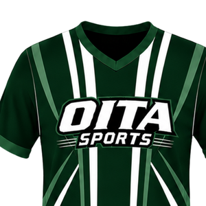 Maillot de rugby vert foncé et blanc à manches courtes, col en V, uniforme d'équipe, respirant, léger, personnalisable, pour l'entraînement sportif - Product Image 3