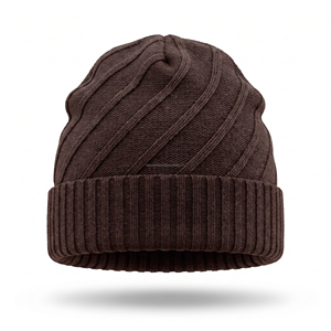 Unisex Black Acrylic Knit Beanie <b>Hat</b> 56-58CM Casual Winter Warm Cap Computer Knitted Solid Color Adult Wear - Product Image 4
