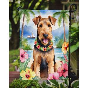 Multicolor Airedale Terrier Luau <b>Garden</b> <b>Flag</b> Mailbox Decorative Yard Banner for Patio Artwork for Flower Beds of <b>Garden</b> Size - Product Image 3