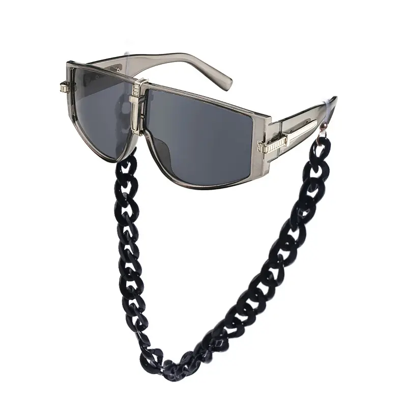 Wholesale popular new chain sunglasses for women trendy sunglasses fashion necklace glasses