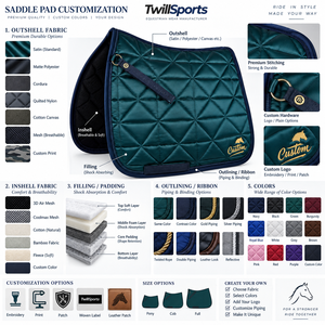 Tapis de Selle de Qualité Supérieure pour l'Exportation, Style Dressage, Selle Western, Matelassé en Polyester, Tendance, Équipement Équestre pour Chevaux - Product Image 5
