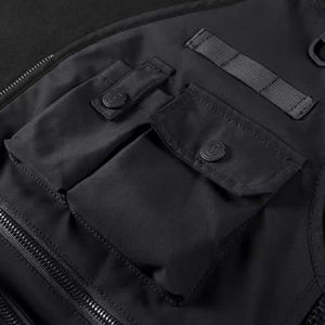 Sudadera con Capucha Urbana Techwear para Hombre, Multibolsillos, Estilo Táctico Cargo, Streetwear Cyberpunk, Darkwear, Sudadera con Capucha Oversize - Product Image 3