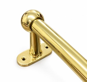 Soporte para Utensilios de Cocina de Latón sin Lacar, Marca Brassova - Product Image 1