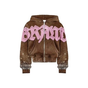 Men's Hooded Sweatshirt <b>Set</b> Digital Printing Letter Pattern Casual Autumn Wear 100% Polyester <b>Knitted</b> Fabric - Product Image 3