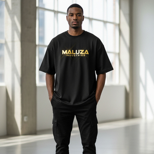 T-shirt Oversize Streetwear Homme Personnalisable Impression Coton Lourd Uni Épaules Tombantes Unisexe - Product Image 6