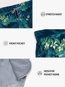 Shorts de Baño Casuales para Mujer con Estampado Sublimado, Shorts de Playa de 1 Pieza con Logotipo Frontal - Product Image 5