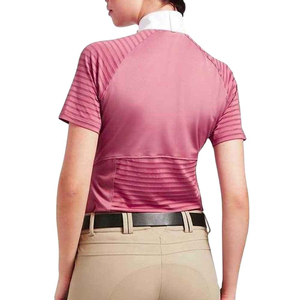New Arrival Women Short Sleeves <b>Equestrian</b> T-shirt Wholesale Custom Logo Printed Women Sports Horse Riding Show Shirt for Women - Product Image 2