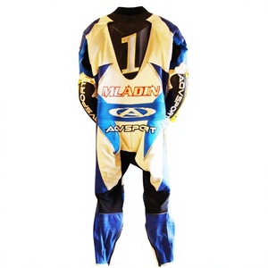 ชุดแข่งรถมอเตอร์ไซค์ Mat Mladin Racing Suit Zuzuki 1 ชิ้น ทำจากหนังวัว/หนังจิงโจ้ สำหรับขับขี่มอเตอร์ไซค์/จั๊มสูทสำหรับนักขี่มอเตอร์ไซค์ระดับมืออาชีพ - Product Image 2