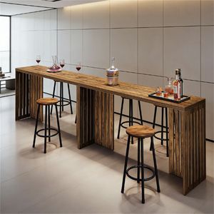 Rectangular <b>High</b>-Top <b>Kitchen</b> Dining <b>Table</b> Bar <b>Table</b> Only - Product Image 4