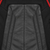 Veste en cuir de moto noire pour homme, veste de protection pour motard