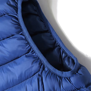 Chaleco Bomber con Cuello en V para Hombre, Ecológico, Transpirable, Resistente al Viento, con Cierre de Cremallera y Bolsillos, Tejido de Poliéster/Nailon, Estilo Casual para Otoño - Product Image 6