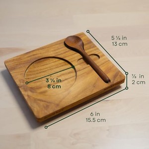 Sous-verres et dessous-de-plat en bois de teck, fabrication sur mesure, vente en gros |   Aqdus Saleem Inde - Product Image 4