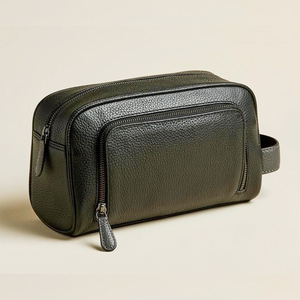 Vintage Leather <b>Toiletry</b> <b>Bag</b> for <b>Men</b> - Product Image 6