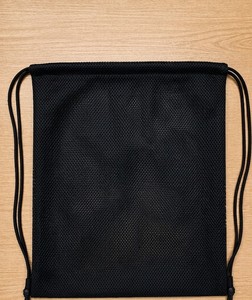 Black Mesh <b>Drawstring</b> <b>Bag</b> Custom Logo Cotton <b>Canvas</b> Backpack Reusable Shopping Gym Travel <b>Bag</b> - Product Image 1