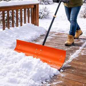 Pousse-neige avec lame de 40 pouces et poignée réglable, pelle à neige professionnelle en métal, déneigeur manuel pour trottoirs, ODGWTO002 - Product Image 1