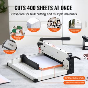 Taglierina Industriale Professionale a Ghigliottina per Carta da 12 Pollici, Capacità 400 Fogli A4, Struttura in Acciaio Solido - Product Image 3