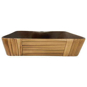 Lavabo de Cerámica Moderno con Pedestal, Lavabo Artístico Hecho a Mano para Encimera de Baño - Product Image 1