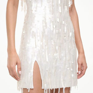 Vestido de Noche con Cuentas de Último Diseño, Mangas Largas, Cuello en V, Mini Vestido, Vestido de Lujo con Cuentas para Ocasiones Especiales - Product Image 1