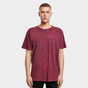 Camiseta de Cuello Redondo para Hombre, 100% Algodón, Lavado Ácido, Estilo Vintage, Personalizada al por Mayor, 2026 - Product Image 3