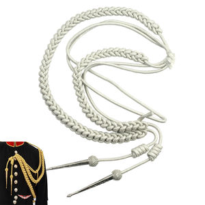 Cordon en Mylar argenté avec étiquettes argentées côté droit - Product Image 1