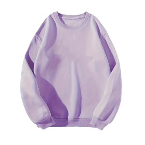 Sudadera Unisex de Cuello Redondo, Forro Polar Transpirable, Ecológica, Corte Regular, Color Sólido, Informal, Manga Larga, Algodón, Invierno - Product Image 4