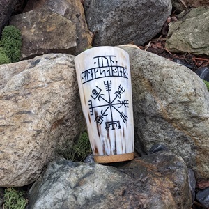 Vaso de Chupito Vikingo Hecho a Mano, Original, Tallado, Ecológico, CRAFTED TREASURES, Diseño Moderno - Product Image 3