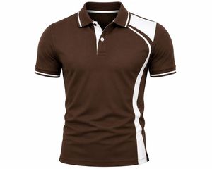T-shirt décontracté pour homme à manches courtes en jersey respirant polyester/coton, design uni, boutonnage frontal, coupe classique, ODM de haute qualité - Product Image 1
