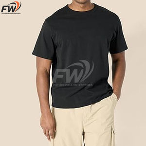 T-shirts pour hommes 100% coton, logo personnalisé, couleur unie, style décontracté, qualité de marque. - Product Image 3