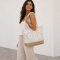 Sac fourre-tout de plage en toile avec poignées en corde, imprimé sérigraphié pour la plage, les stations balnéaires, les voyages d'été, le shopping, impression personnalisée, vente en gros, OEM, ODM