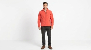 Veste polaire chaude pour homme, entièrement zippée, col montant, douce, pour l'extérieur, hiver, décontractée, usine de vêtements sur mesure - Product Image 4