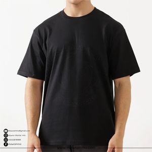 เสื้อยืดโอเวอร์ไซส์แขนสั้นแบบยูนิเซ็กซ์ สกรีนโลโก้ได้ ผ้าคอตตอนเจอร์ซีย์ 100% แห้งเร็ว เป็นมิตรกับสิ่งแวดล้อม คุณภาพสูง สไตล์สตรีทแวร์ สำหรับกิจกรรมกลางแจ้ง - Product Image 4