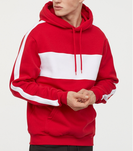 Sudadera con Capucha Azul Marino para Hombre, Diseño con Bloques de Color, Corte Regular, Informal, Tejida, para Otoño - Product Image 6