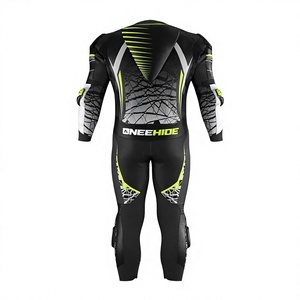 Traje de Carreras MotoCP de Cuero Genuino Premium de Una Pieza con Protectores y Joroba para Días de Pista - Product Image 2