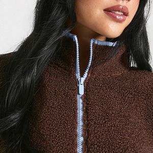 Sweat-shirt à col montant pour femme en polaire épaisse, chaud et confortable pour l'hiver, vente en gros 2026 - Product Image 2