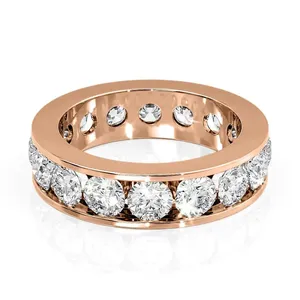 Anillo de Eternidad con Diamantes Cultivados en Laboratorio, Corte Redondo, Certificado IGI, Seraviquea - Product Image 2