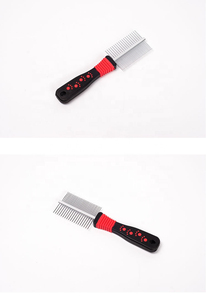Cepillo de aseo para mascotas de acero inoxidable de doble cara, diseño simple, peine rastrillo para pelo de gato y perro, herramienta para eliminar el pelo suelto - Product Image 5