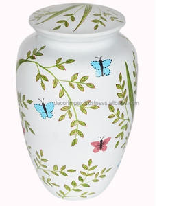 Urnes en métal Ailes d'Ange pour cendres - Vase de table moderne Urne funéraire pour adulte homme et femme - Product Image 6