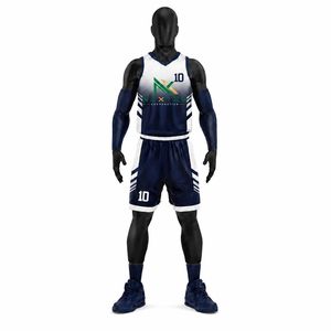 Conjunto de Uniforme de Baloncesto Personalizado para Hombre con Diseño de Chevron en Degradado, Jersey de Malla Sublimada, Pantalones Cortos, Ropa Deportiva de Equipo, Kit de Equipamiento para Juego, Venta OEM - Product Image 2