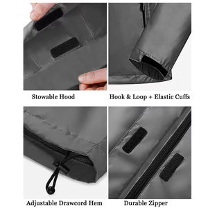 Chaqueta Impermeable con Logotipo Personalizado, Cortavientos para Hombre y Mujer, Deportes al Aire Libre, Ligera, Transpirable, Venta al Por Mayor de Fábrica OEM - Product Image 6