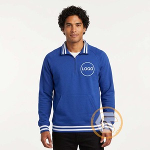 ฟีที่ปรับแต่งได้ |   เสื้อพูลโอเวอร์ผู้ชาย คอวี ผ้าฝ้ายฟลีซ 100% ปักลายด้านหน้า ทรงปกติ ใส่ได้ในฤดูหนาว ระบายอากาศได้ดี แห้งเร็ว - Product Image 3